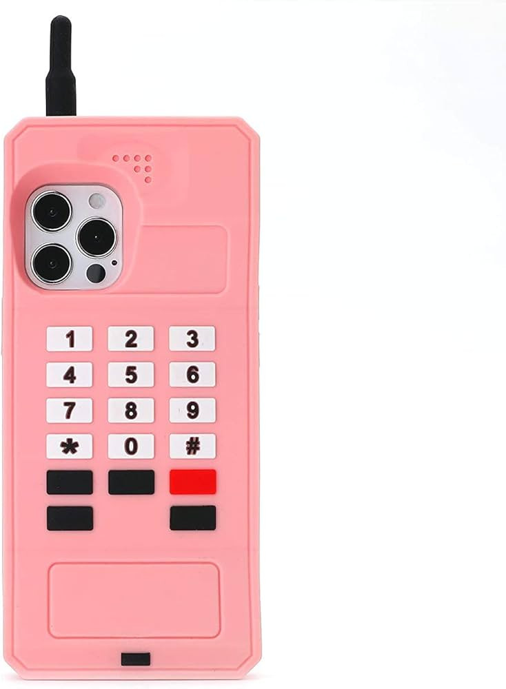 Kawaii Phone Case for iPhone 14 Pro Max,Cute Retro Phone Case 3D Cartoon Retro Classic Cellular P... | Amazon (US)