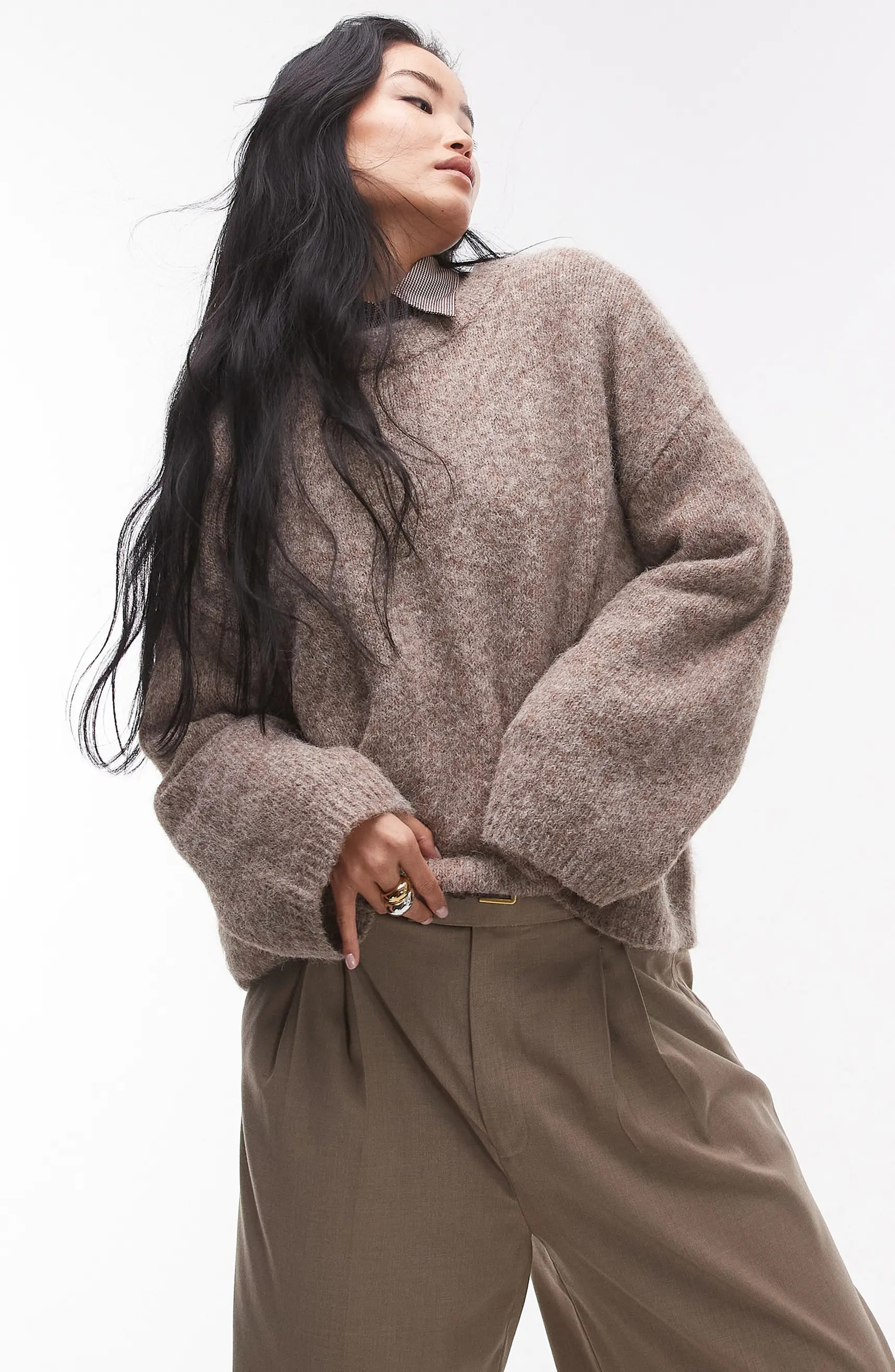 Oversize Boxy Fluffy Sweater | Nordstrom