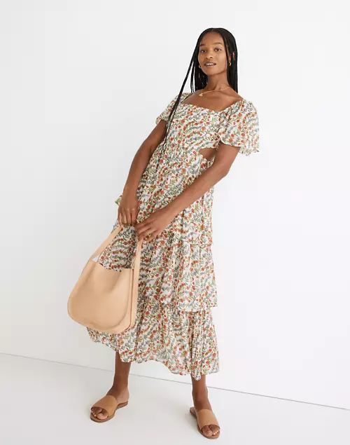 Banjanan Bonnie Tiered Midi Dress in Boundless Floral | Madewell