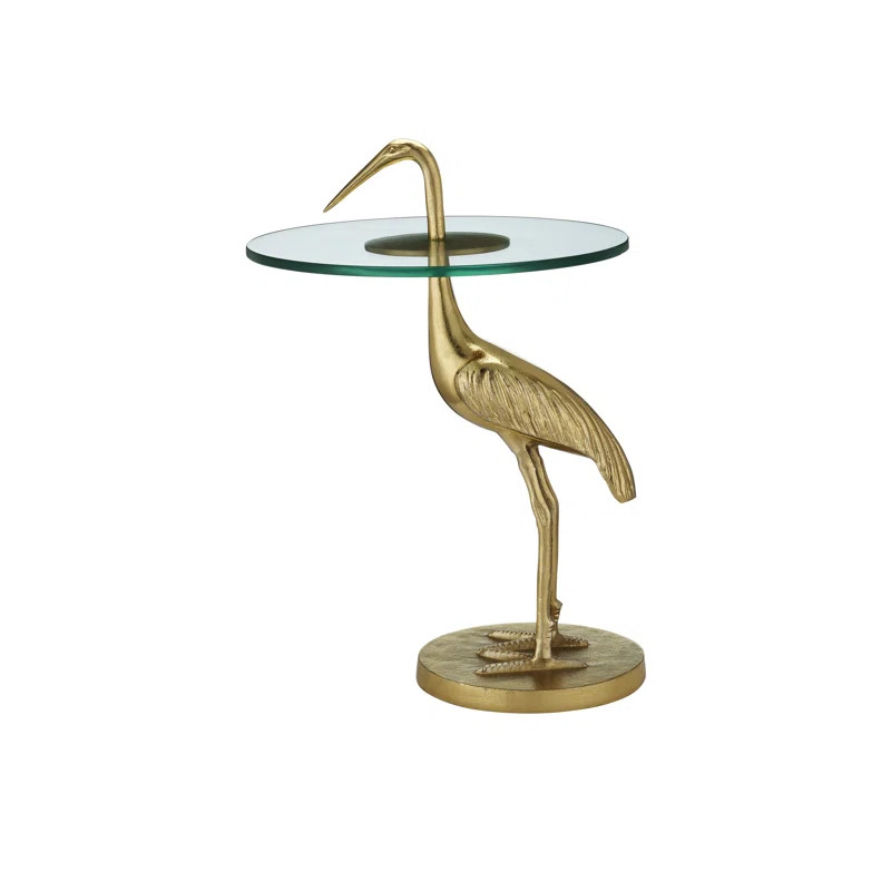 Crane Glass End Table | Perigold