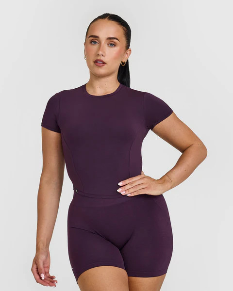 Mellow Soft Mid Short Sleeve T-Shirt 
 Blackberry Purple | Oner Active (UK / US)