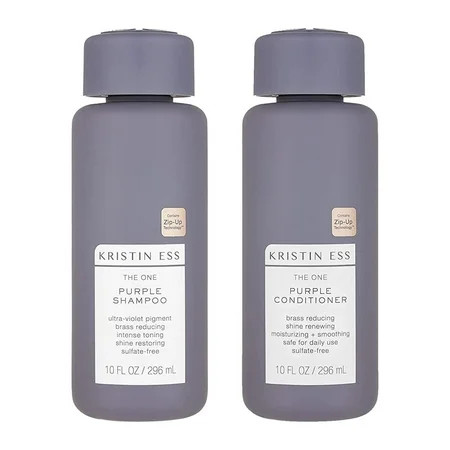 kristin ess the one purple shampoo and conditioner set for blonde hair 10 ounce each | Walmart (US)