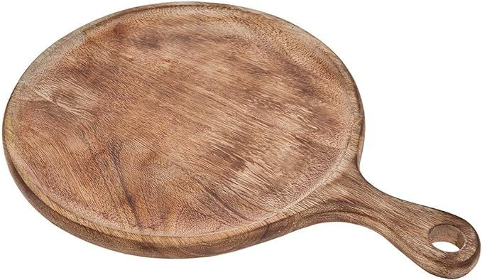 Godinger Round Wood Chopping Cutting Board with Handle Kitchen for Fruits, Vegetables,Meat | Amazon (US)