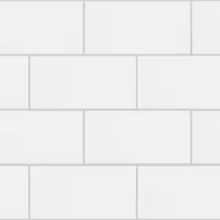 Merola Tile Projectos White 3-7/8 in. x 7-3/4 in. Ceramic Floor and Wall Tile (11.0 sq. ft./Case)... | The Home Depot