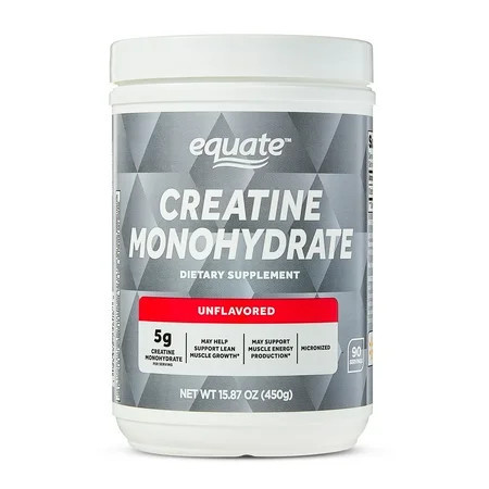 Equate Creatine Monohydrate Dietary Supplement, Unflavored, 5 g, 15.87 oz | Walmart (US)