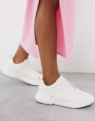 ASOS DESIGN Dominican chunky trainers in white | ASOS (Global)