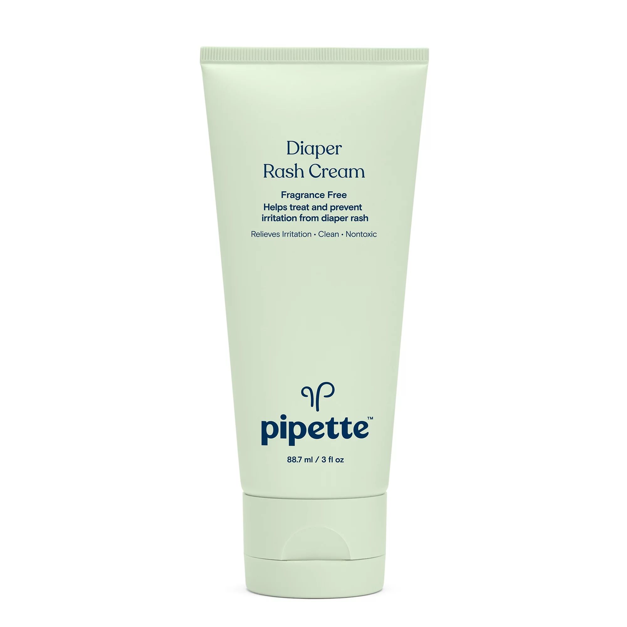 Pipette Soothing Baby Diaper Rash Cream, Fragrance-Free for Sensitive Skin, 3 fl oz | Walmart (US)