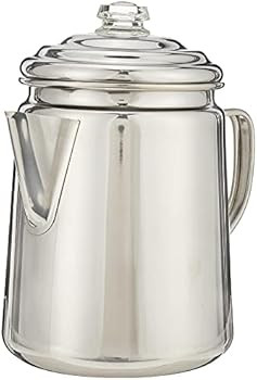 Amazon.com : Coleman 12-Cup Stainless Steel Coffee Percolator : Camping Coffee And Tea Pots : Spo... | Amazon (US)
