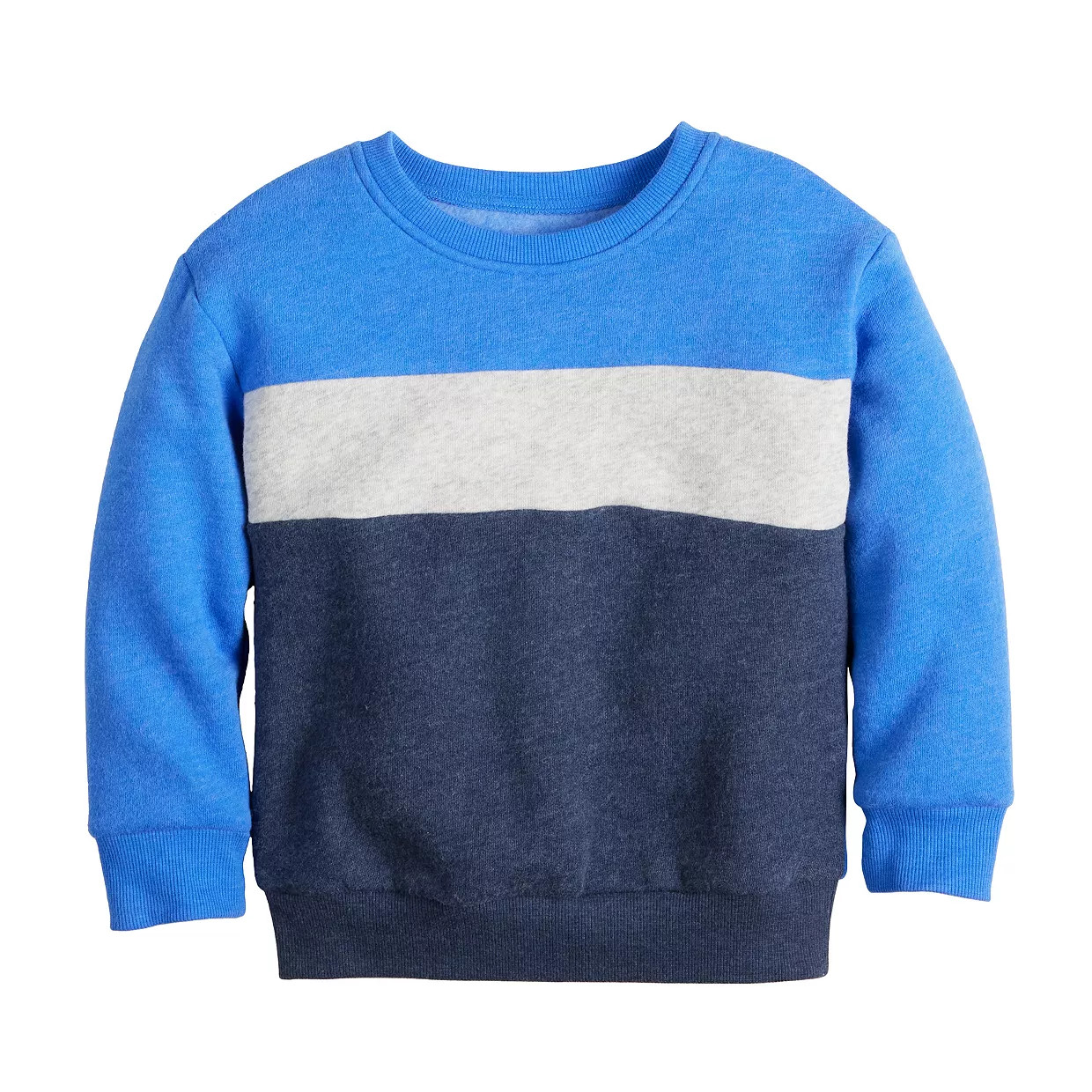 Baby & Toddler Boy Jumping Beans® Colorblock Fleece Crew | Kohl's