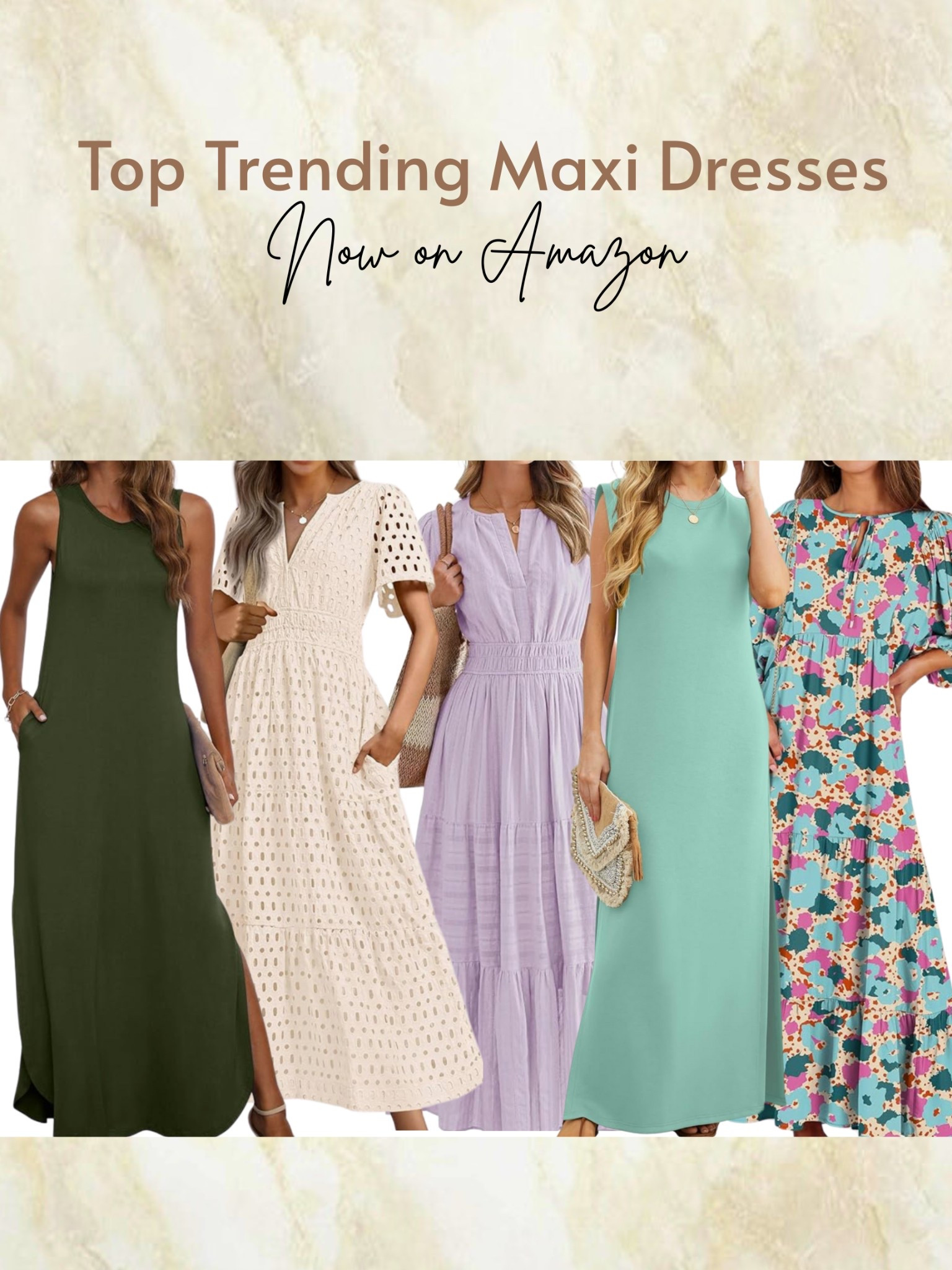 Swooning over these must-have maxi dresses for spring & summer! Floral prints, ruffles, puff sleeves, the dreamy details we can’t get enough of. Shop my Amazon faves now and twirl into the season in style
#AmazonFinds #MaxiDressSeason #LTKSpring

#LTKU #LTKTravel #LTKStyleTip