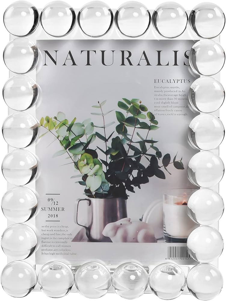 Crystal 5x7Inch Picture Frame Decor, Wedding Frame Tabletop Display, Display Pictures 5''x 7'', C... | Amazon (US)