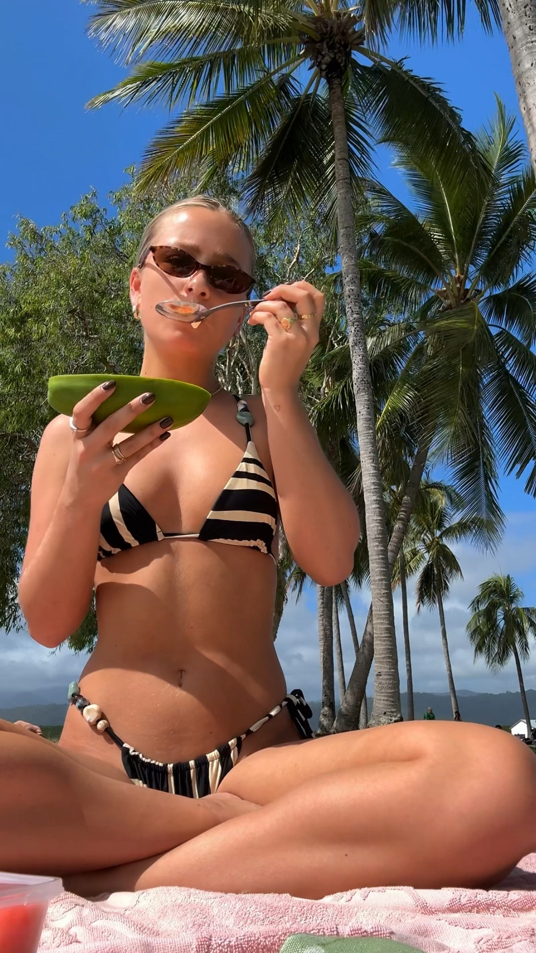 The viral bikinis from SIR are back in stock 🫶🏼🖤 adore these with the stones along the string. The cutest touch. 

Wearing both size 0!

#LTKtravel #LTKstyletip #LTKaustralia