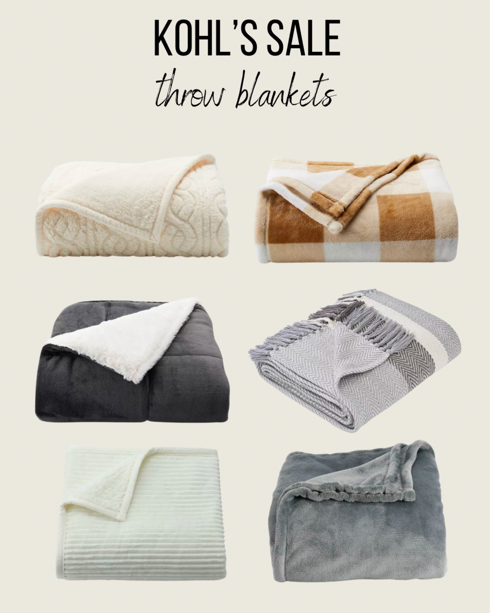 Kohl’s throw blankets on sale! 

#LTKHoliday #LTKSeasonal #LTKGiftGuide