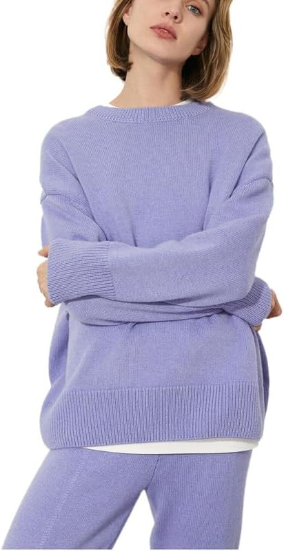 Women's Lightweight Soft Petite Crewneck Lightweight Solid Plain Sweaters Fall Winter Pullover Ju... | Amazon (US)