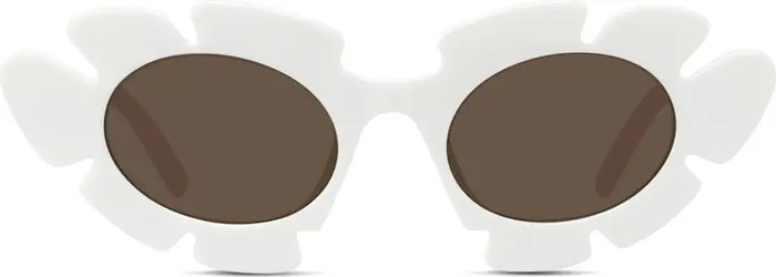 x Paula's Ibiza Flower 47mm Small Cat Eye Sunglasses | Nordstrom