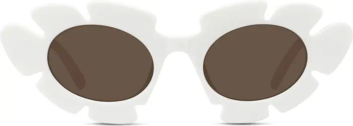 x Paula's Ibiza Flower 47mm Small Cat Eye Sunglasses | Nordstrom