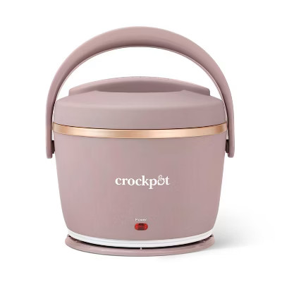 Crock-Pot 20oz Lunch Crock Food Warmer Sphinx Pink: Personal Slow Cooker, Dishwasher-Safe, Lockin... | Target