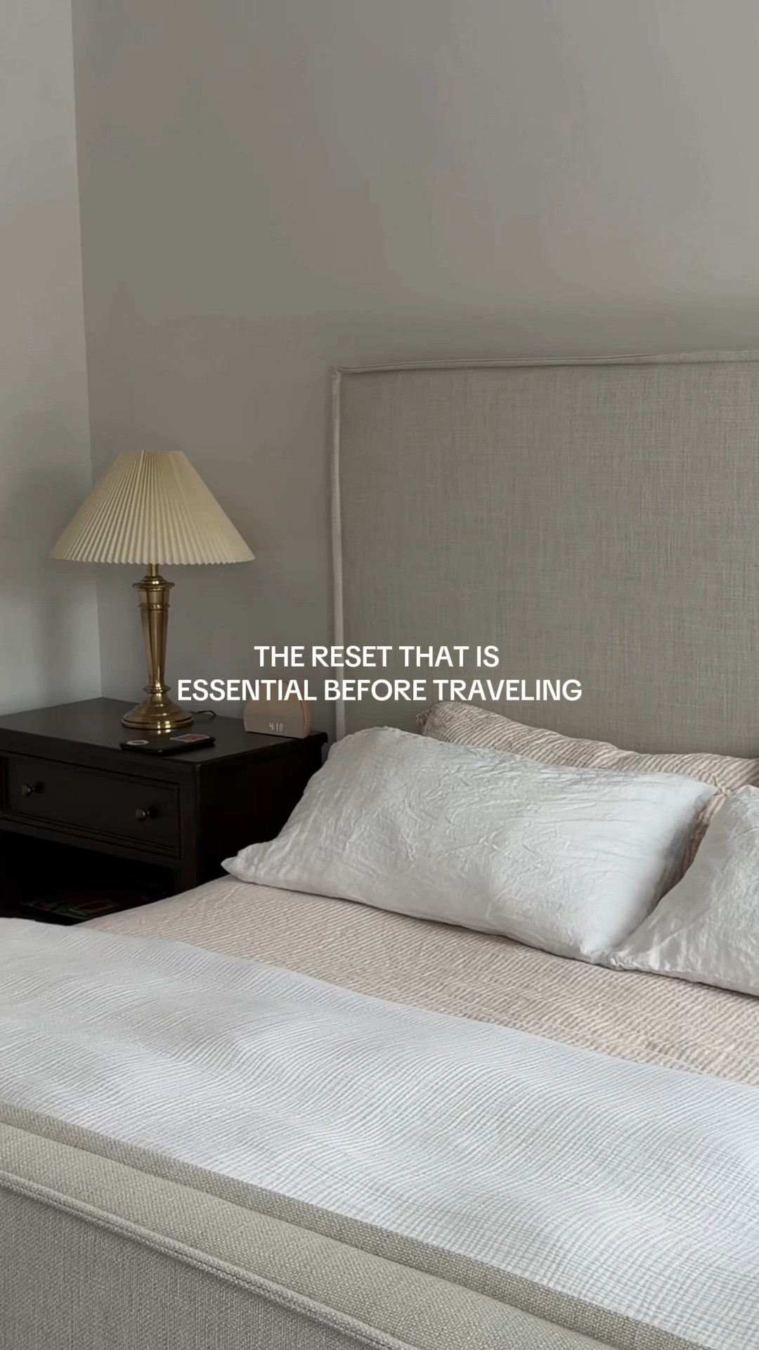 2/3/26 Resetting before traveling ✨ Prioritizing movement, a quick reset around the house, and getting everything in order before we head out. Linking my Abercrombie YPB workout set, my Park mock neck from the Valentine’s Day collection, our striped linen sheets from Quince, and my Aritzia Super Puff puffer jacket — all staples I reach for when prepping for a trip.

#LTKvlog #LTKValentine #LTKmorningroutine