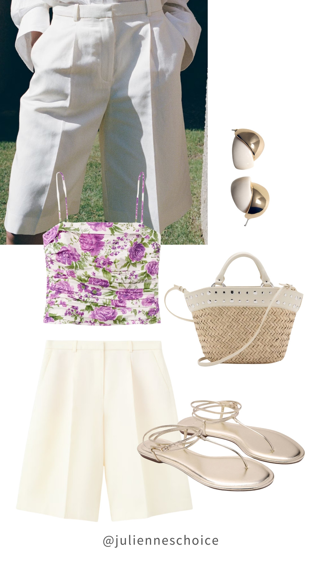 Quiet luxury energy. Bermuda shorts suddenly feel elegant again.✨julienneschoice 

#quietluxury #mango #summeroutfits #capsulewardrobe #minimalstyle
 

 #LTKootd #LTKSeasonal