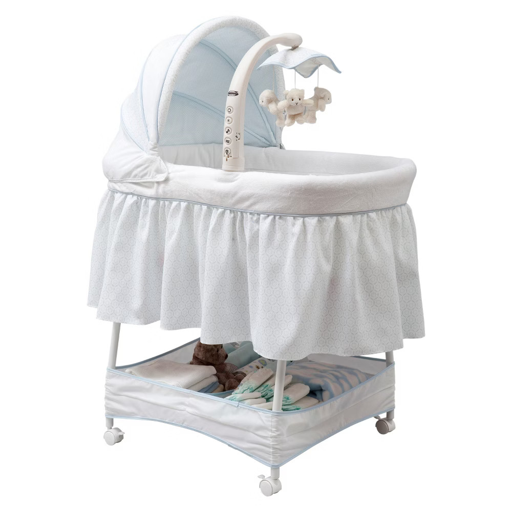 Simmons Kids Elite Gliding Bassinet - Blue Whisper | Target