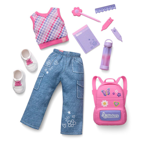 AG Sisters™ School Style Fashion Set | American Girl