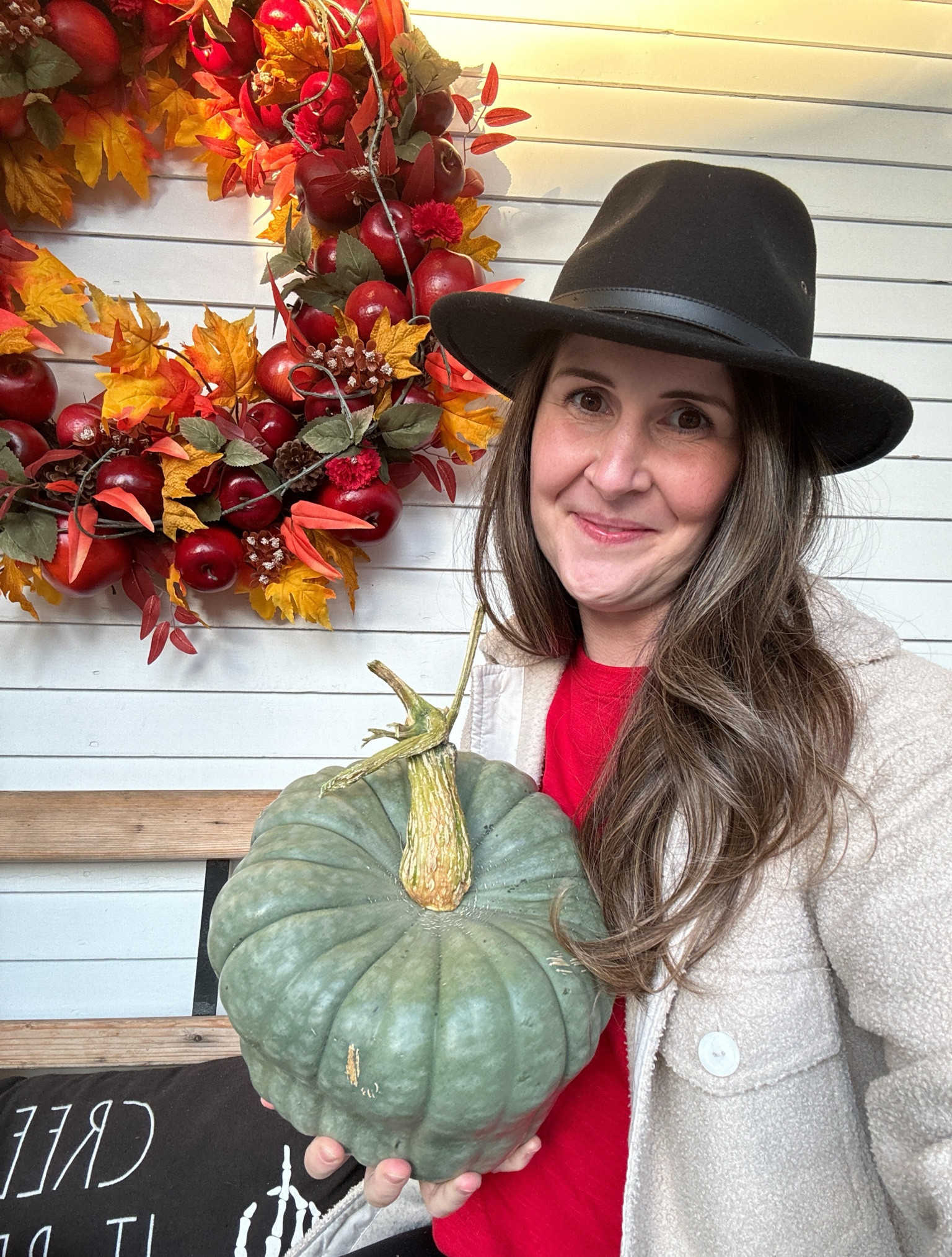 This lovely heirloom pumpkin is called ‘Queensland Blue’ #pumpkin #pumpkins #LTKHalloween

#LTKSeasonal #LTKhome