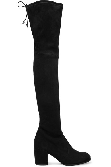 Stuart Weitzman - Tieland Suede Over-the-knee Boots - Black | NET-A-PORTER (UK & EU)