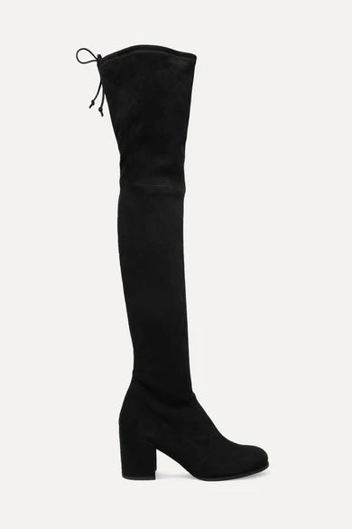 Stuart Weitzman - Tieland Suede Over-the-knee Boots - Black | NET-A-PORTER (UK & EU)