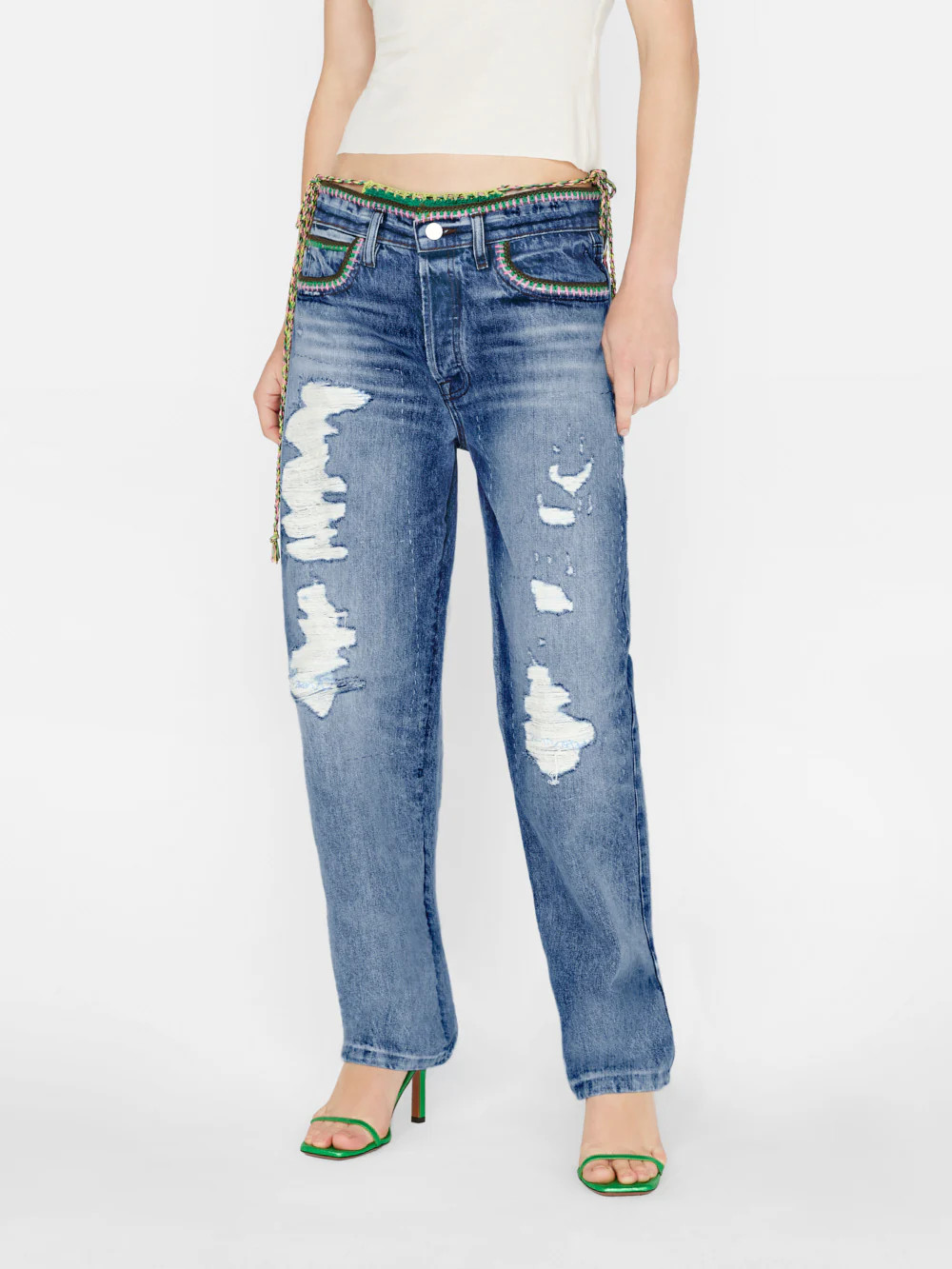 Baggy Low Rise Straight -- Airwaves | Frame Denim