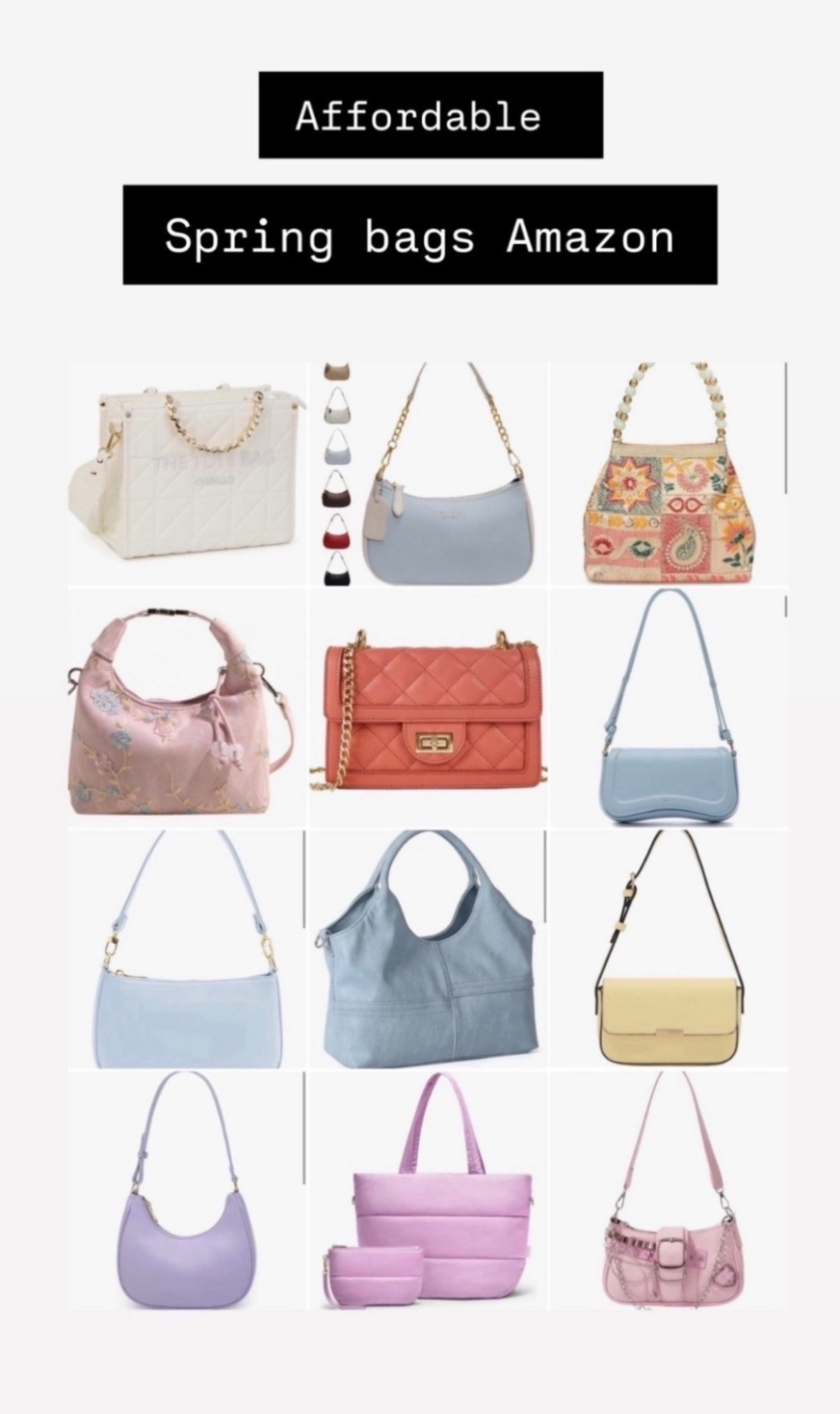 Spring handbags and purses from Amazon 