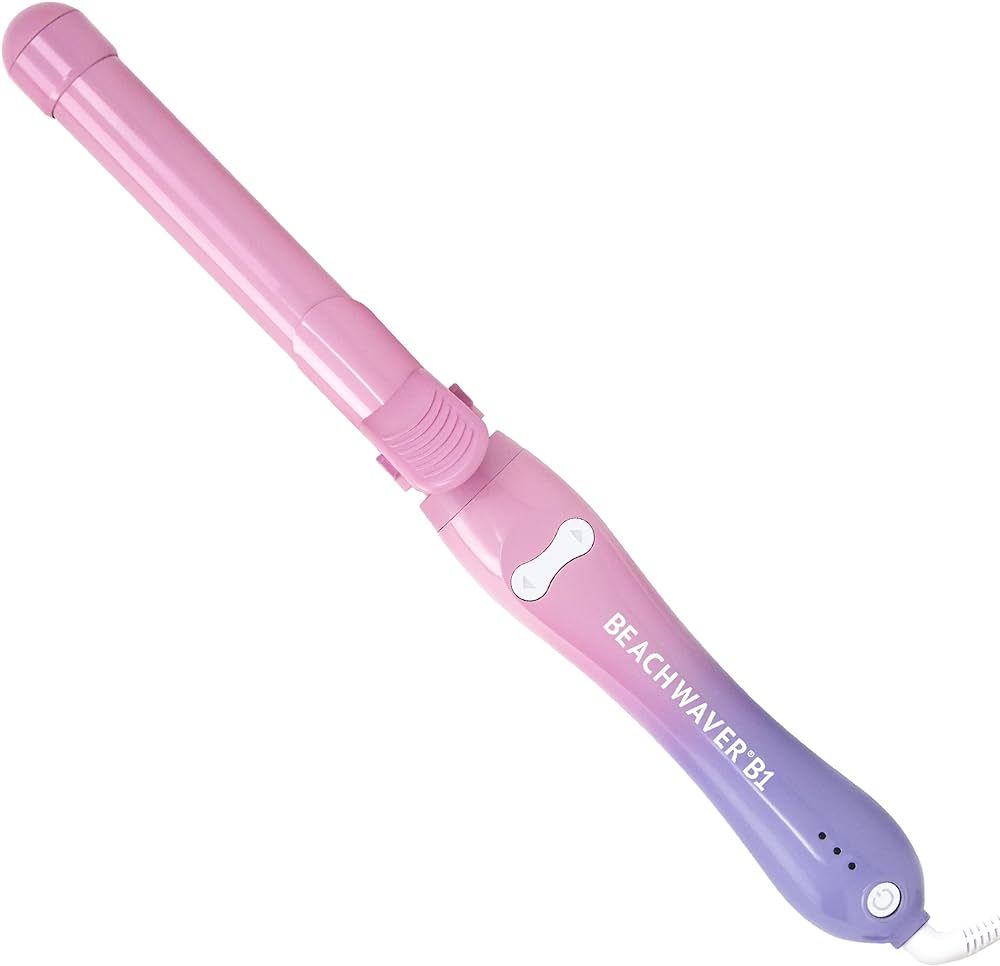 Beachwaver B1 Rotating Curling Iron in Pink Sunset | 1 inch barrel for all hair types | Automatic... | Amazon (US)