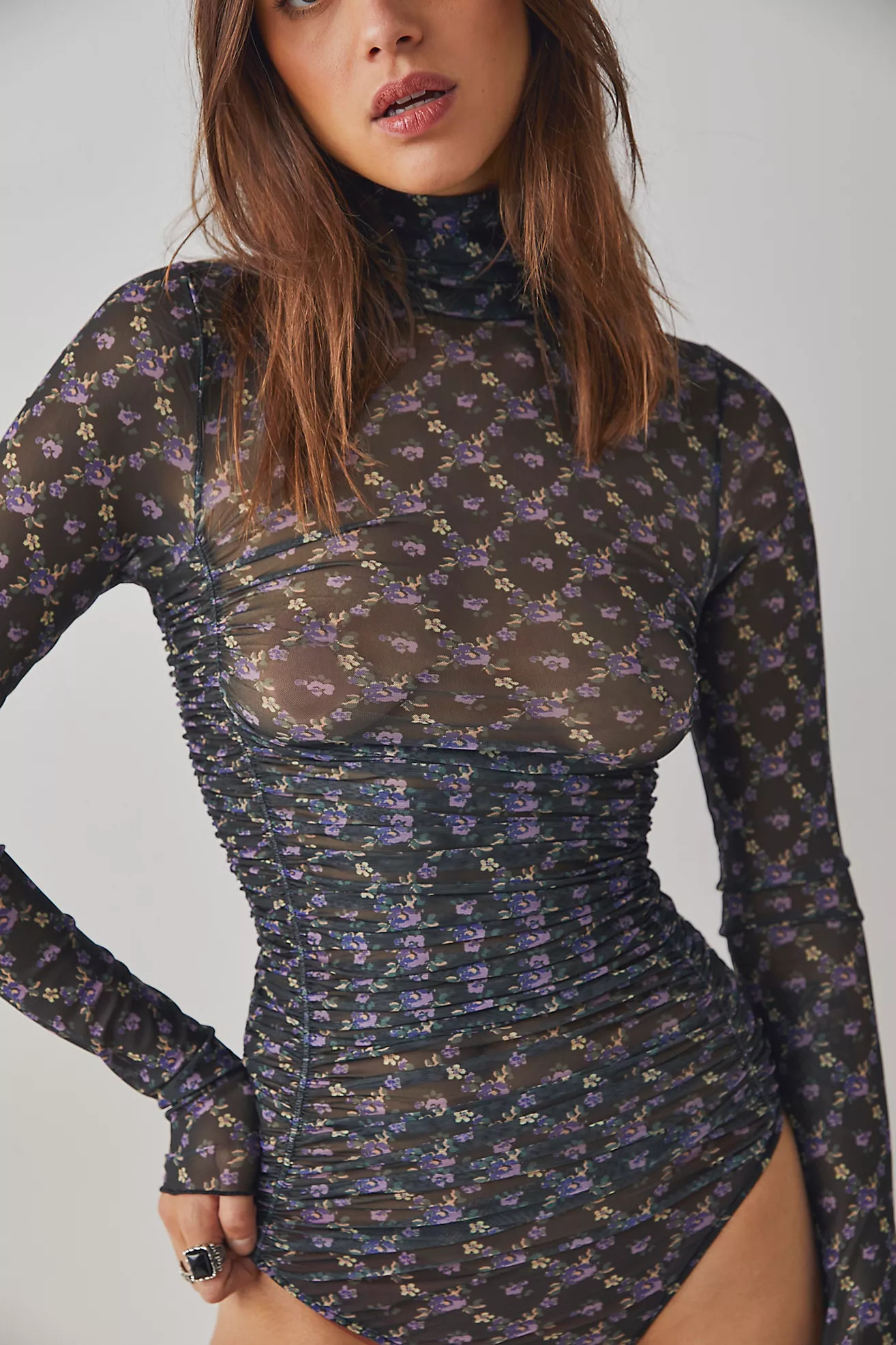 Under It All Printed Mesh Bodysuit | Free People (Global - UK&FR Excluded)