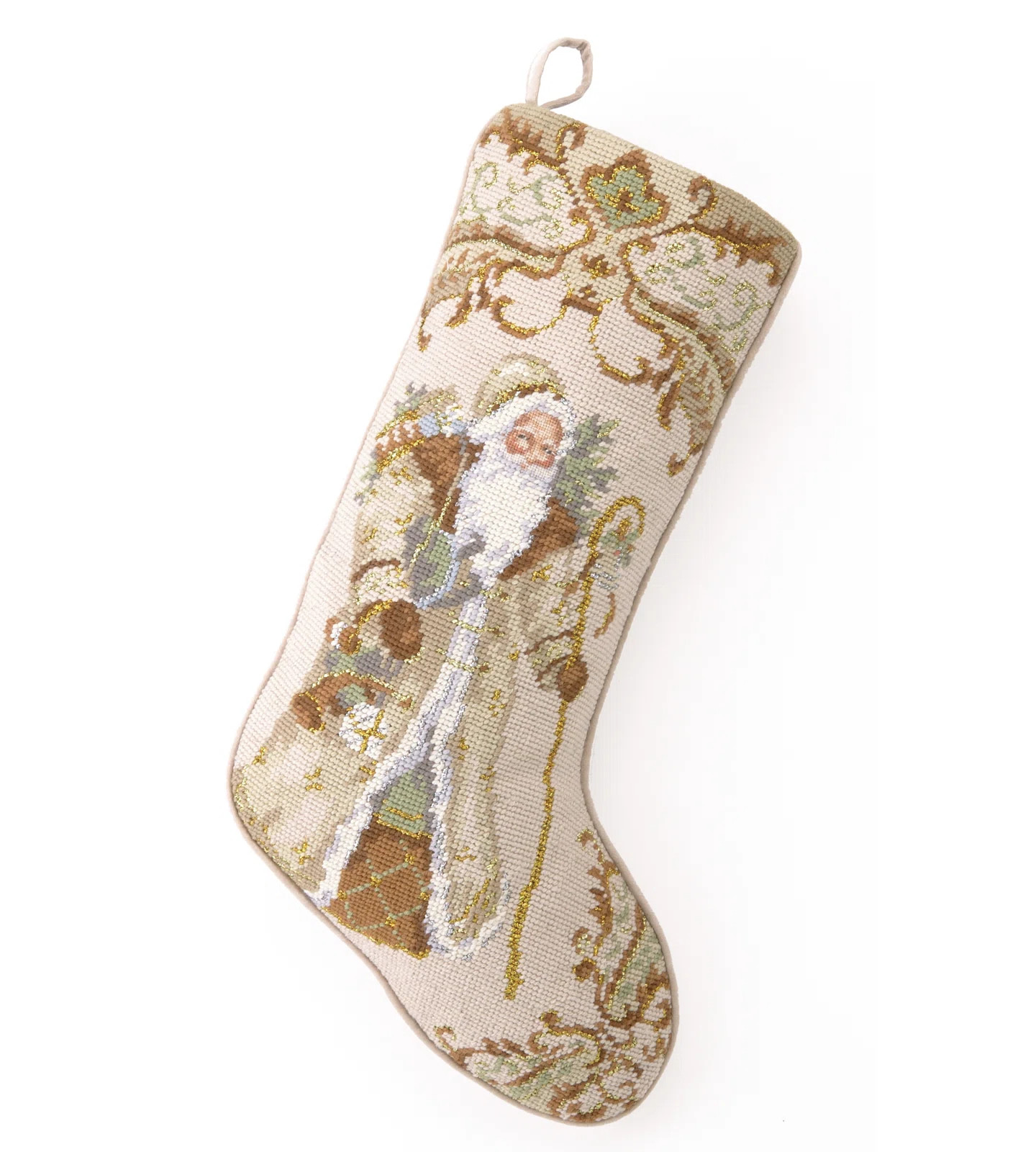 Casler Santa with Gifts Needlepoint Stocking | Wayfair North America