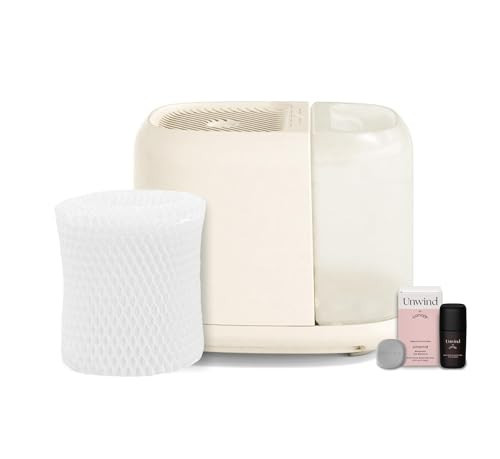 Canopy Large Room Humidifier, Cream, Large Room Humidifier, Large Living Space, 36HR Run Time, 5.5L Tank - Includes Canopy Humidifier Plus, Diffusion Well, Unwind Aroma, Filter, Power Cord & Adapter | Amazon (US)