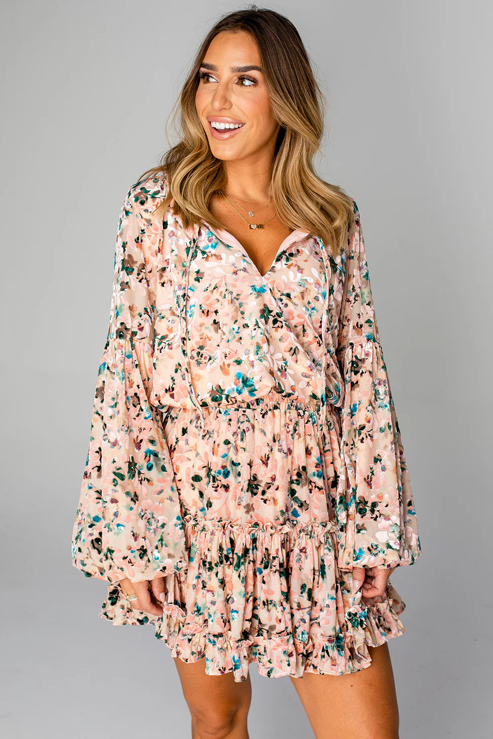 BuddyLove | Zozo Elastic Waist Mini Dress | Gardenia | BuddyLove