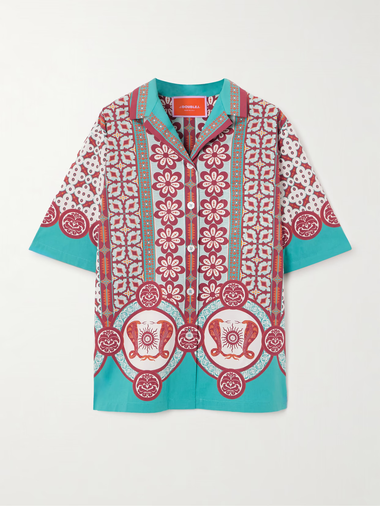 La DoubleJ - Printed Cotton-poplin Shirt - Multi | NET-A-PORTER (US)