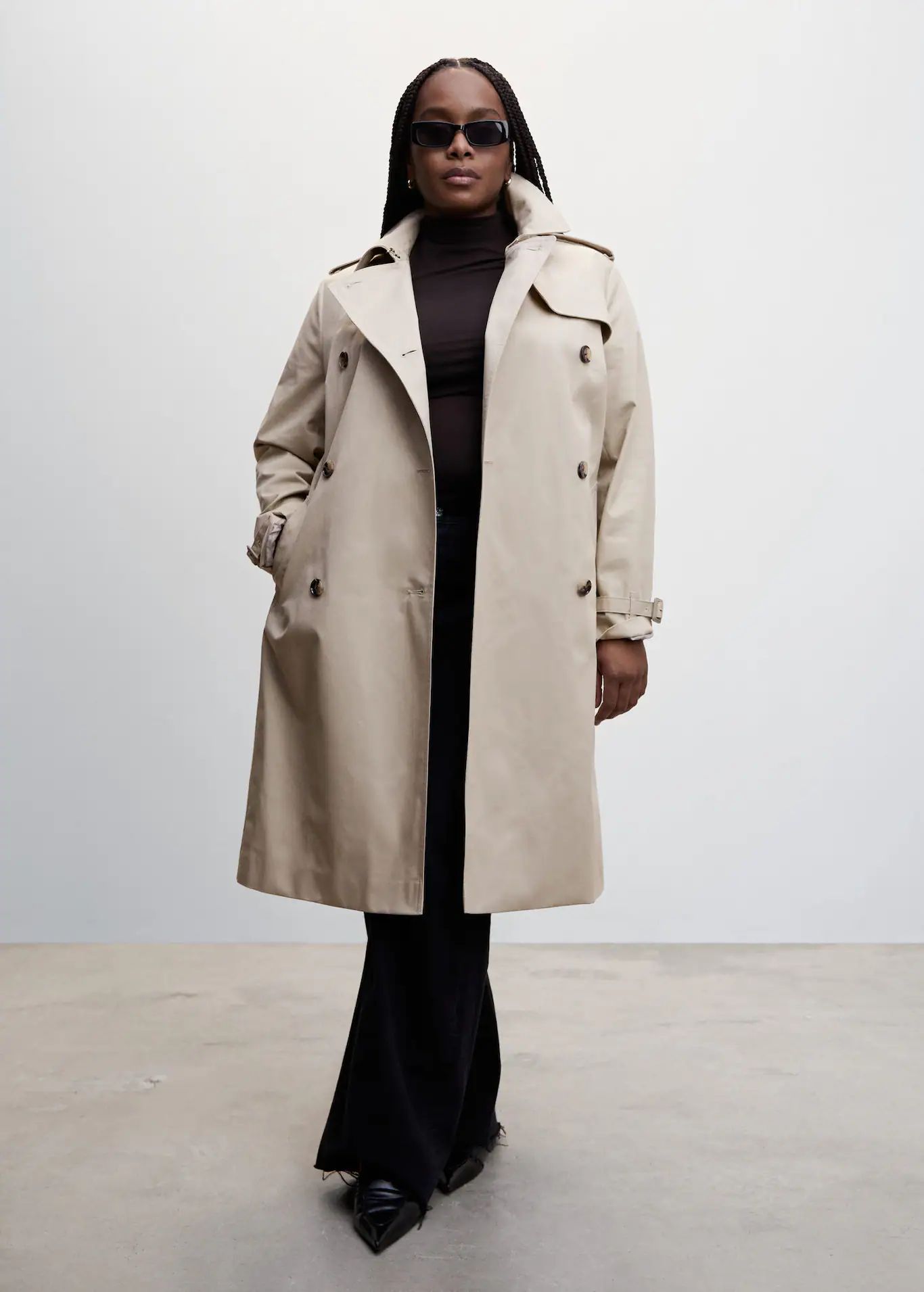 Cotton classic trench coat -  Women | Mango USA | MANGO (US)