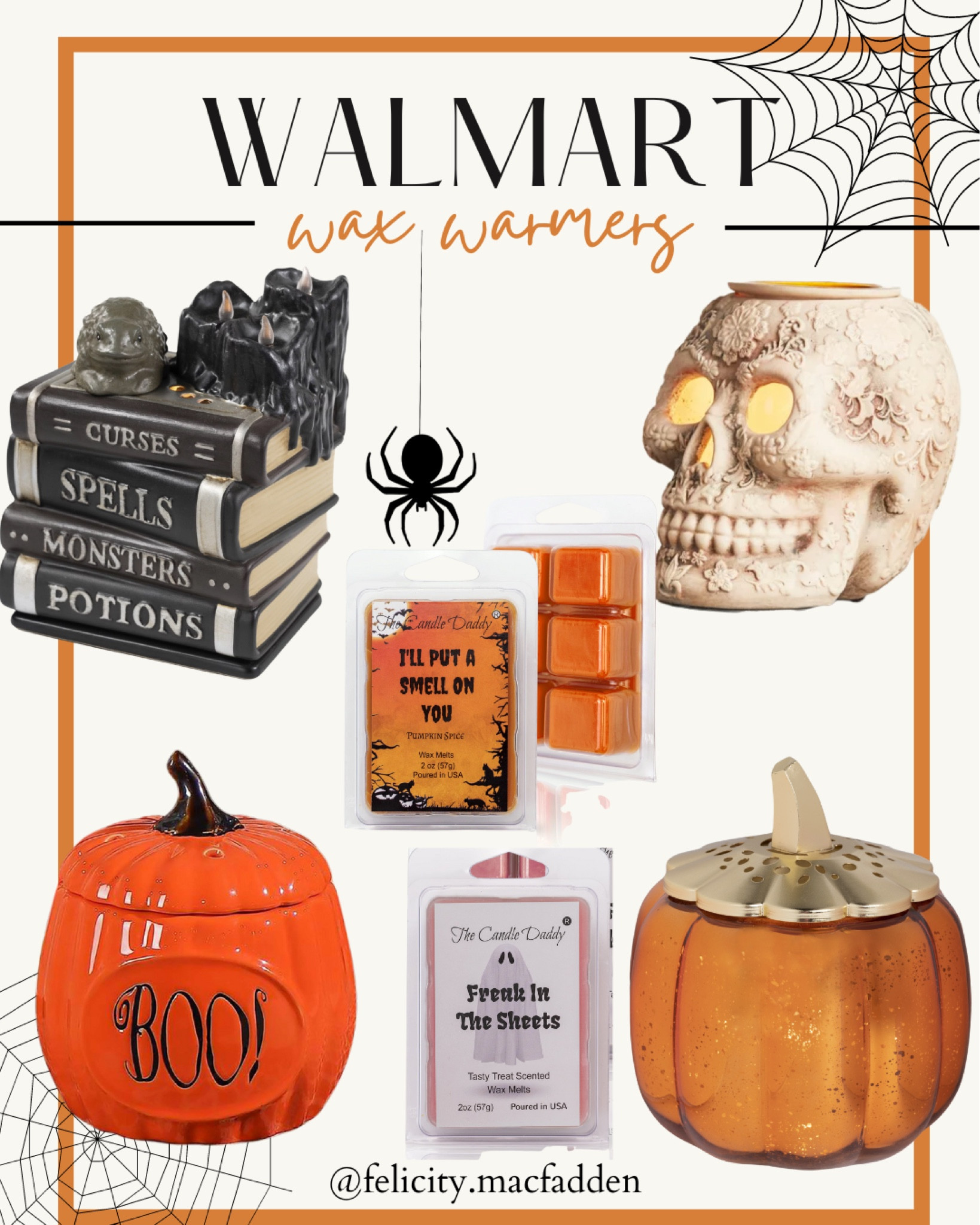 Walmart finds 
Candles 
Wax warmers 
House decor 
Home decor 
Kitchen essentials 
Living room essentials 
Dining room essentials 
Bathroom essentials 
Fall scented 
Pumpkin diffuser 
Skull decor 
Pumpkin decor 
Fall finds 
Affordable home decor 

#LTKstyletip #LTKunder100 #LTKunder50 #LTKsalealert

#LTKSeasonal #LTKCon #LTKHalloween