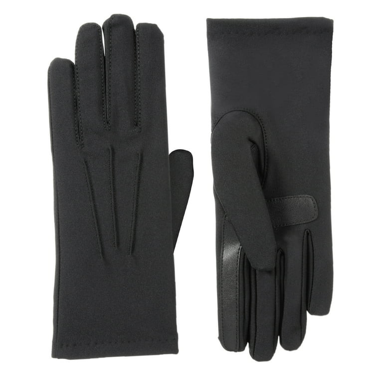Isotoner Women's Basic Spandex Winter Gloves, L/XL, Black - Walmart.com | Walmart (US)