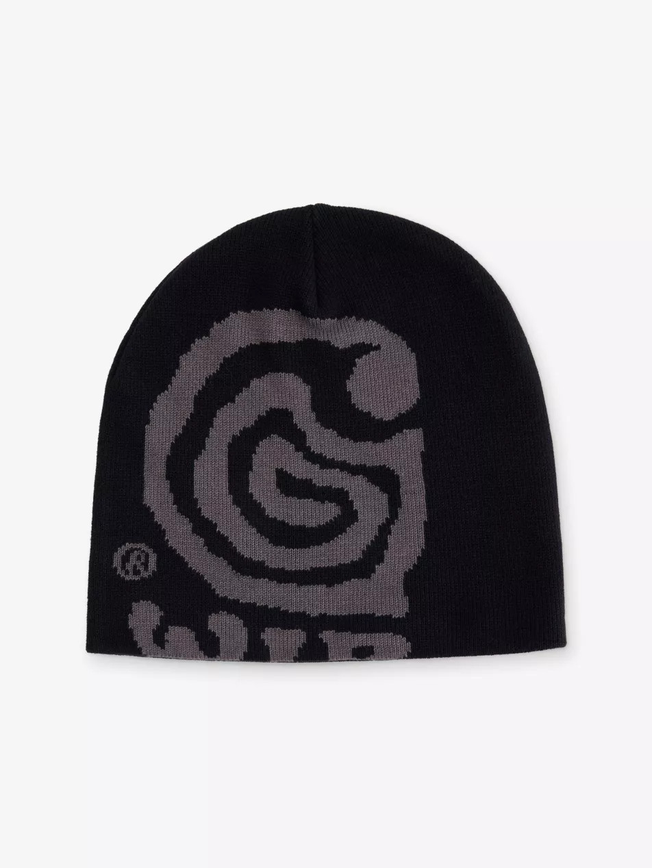 Helix Graphic-Jacquard Cotton-Blend Beanie Hat | Selfridges