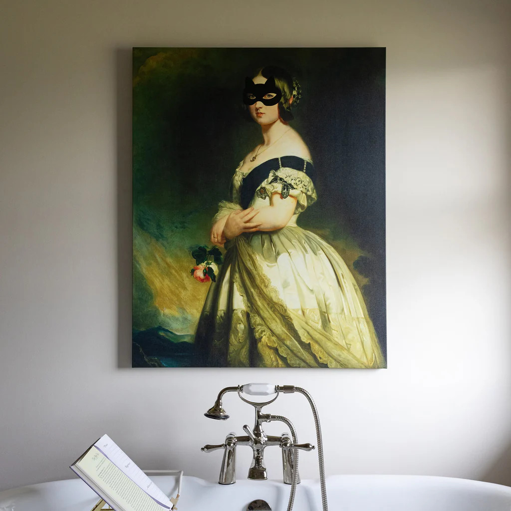 Queen Victoria & Her Cat Mask | Lindsay Letters, LLC