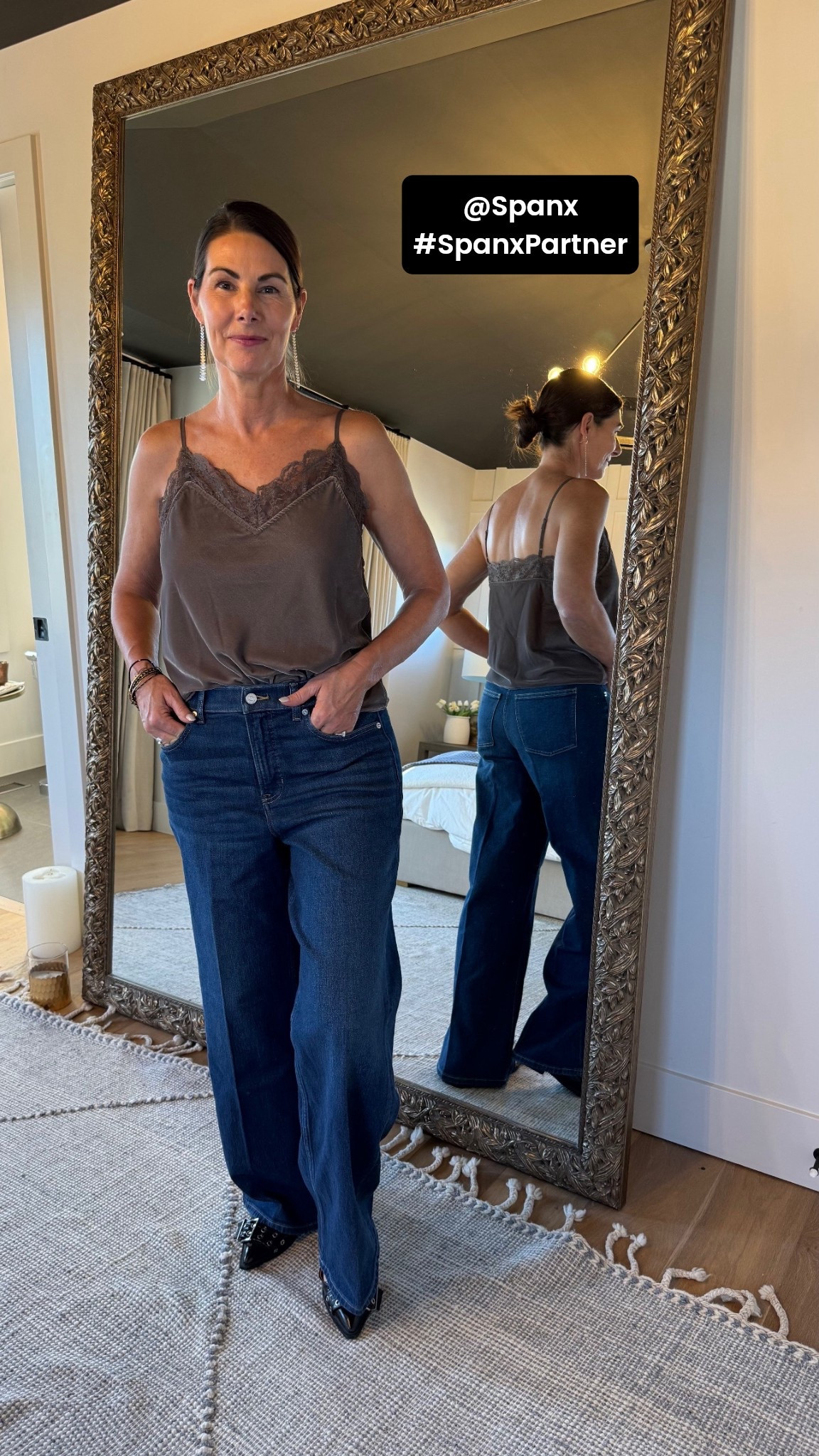 Soo soft and I love that they're stretchy so they move with me. I'm wearing medium. My code GOSIMPLIFIEDXSPANX gets you 15% off and free shipping (for new customers) #SpanxPartner @spanx