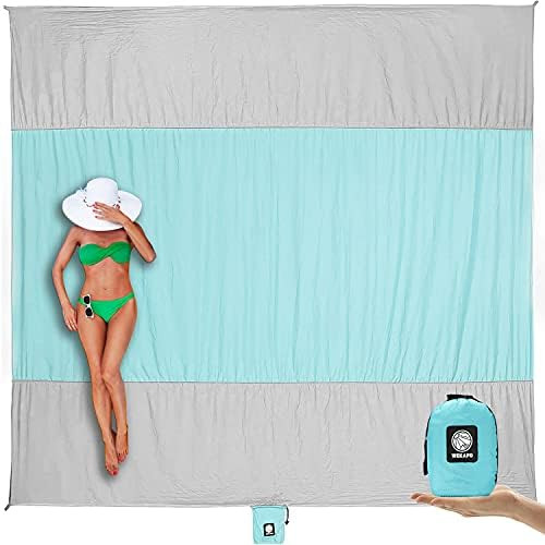 Wekapo Beach Blanket Sandproof, Extra Large Beach Mat, Big & Compact Sand Free Mat Quick Drying, ... | Amazon (US)