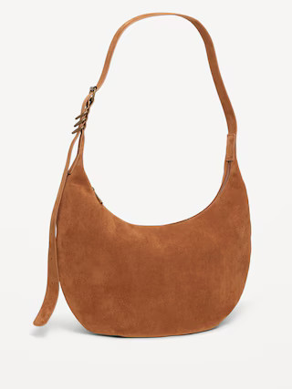 Slouchy Suede Hobo Bag | Old Navy (US)