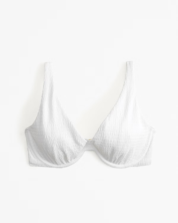 Women's Curve Love High Apex Underwire Bikini Top | Women's Swimwear | Abercrombie.com | Abercrombie & Fitch (US)