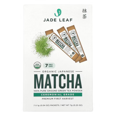 Jade Leaf Matcha Organic Japanese Matcha, 7 Packets, 0.04 oz (1 g) Each | Target