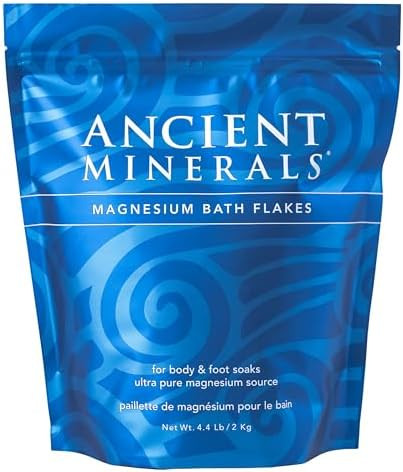 Ancient Minerals Magnesium Bath Flakes - Bathing Alternative to Epsom Salt - Soak in Natural Salt... | Amazon (US)