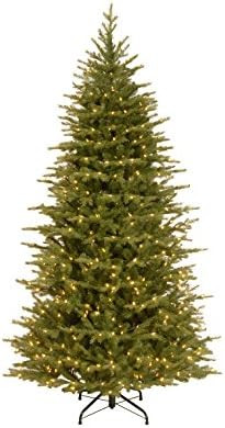 National Tree Company 7.5 ft Pre-Lit Nordic Spruce Slim Artificial Christmas Tree, 600 LED Lights... | Amazon (US)