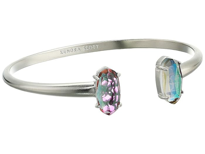 Kendra Scott Edie Bracelet (Rhodium Gray/Dichroic Glass) Bracelet | Zappos