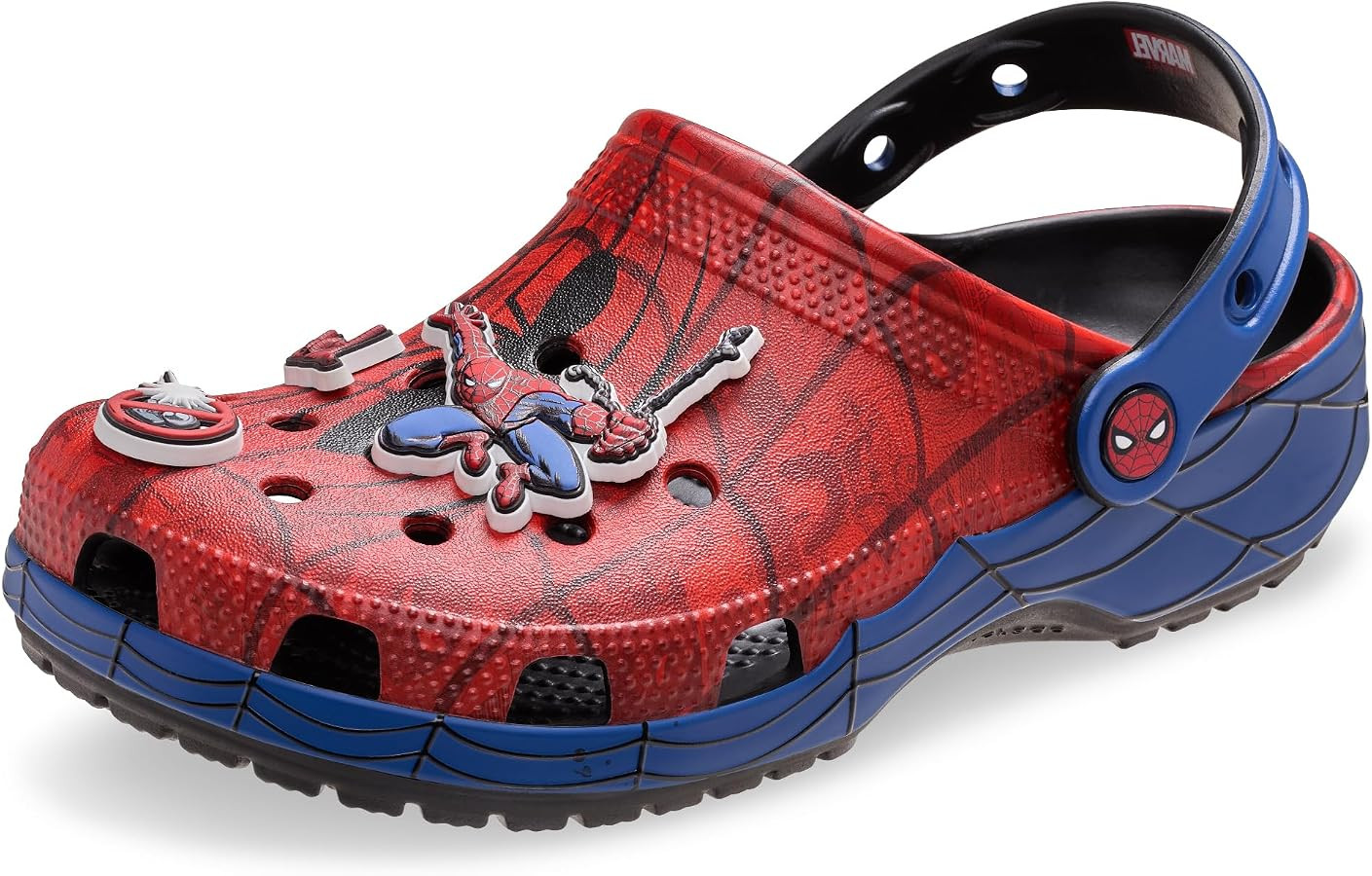Amazon.com | Crocs Unisex-Child Superhero Clogs, Spider-Man Web, 3 Little Kid | Clogs & Mules | Amazon (US)